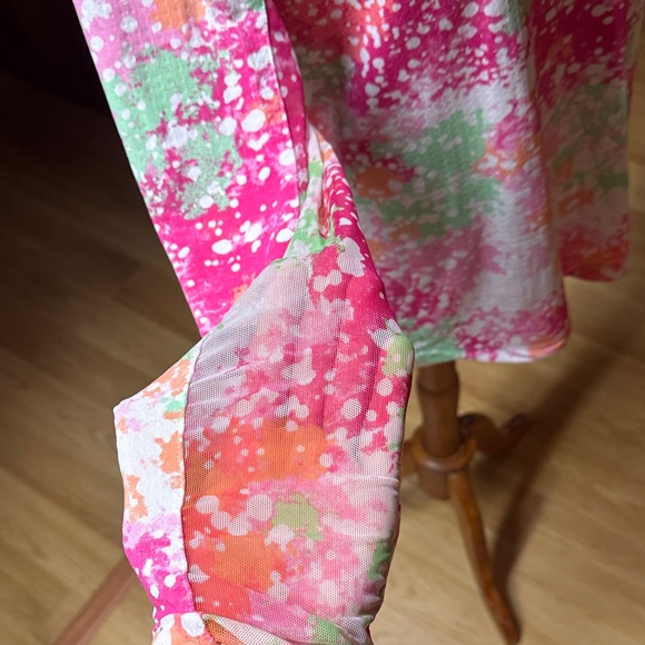 IBKUL Size Medium M golf Pink white Green Long Sleeve polo Top shirt - Picture 8 of 12